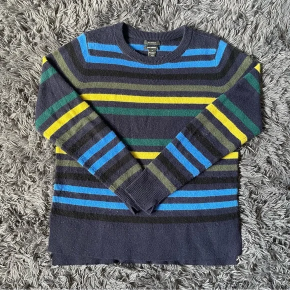 Halogen Sweaters Halogen Blue Cashmere Crewneck Sweater With